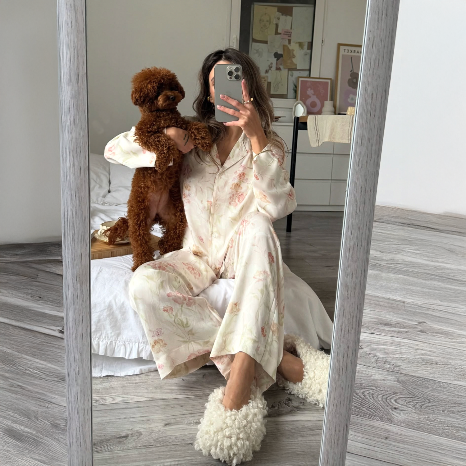 Petal Whisper Pajama Set