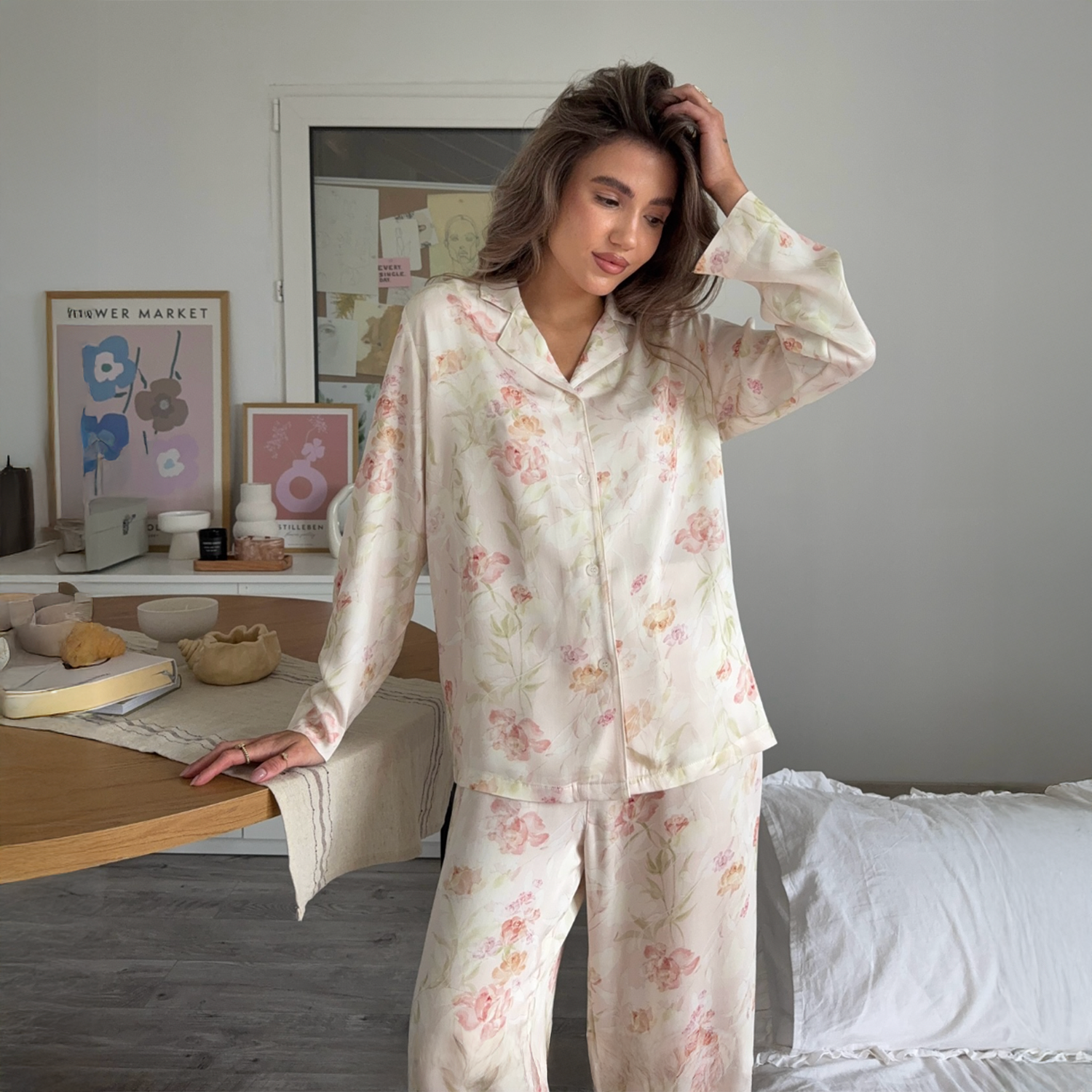 Petal Whisper Pajama Set