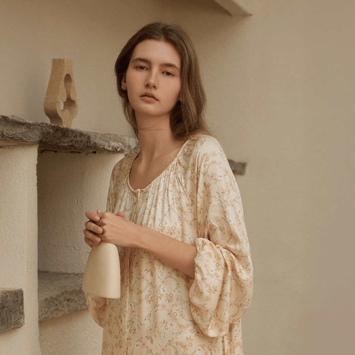 Amber Bloom Sleep Dress - Momang Studio