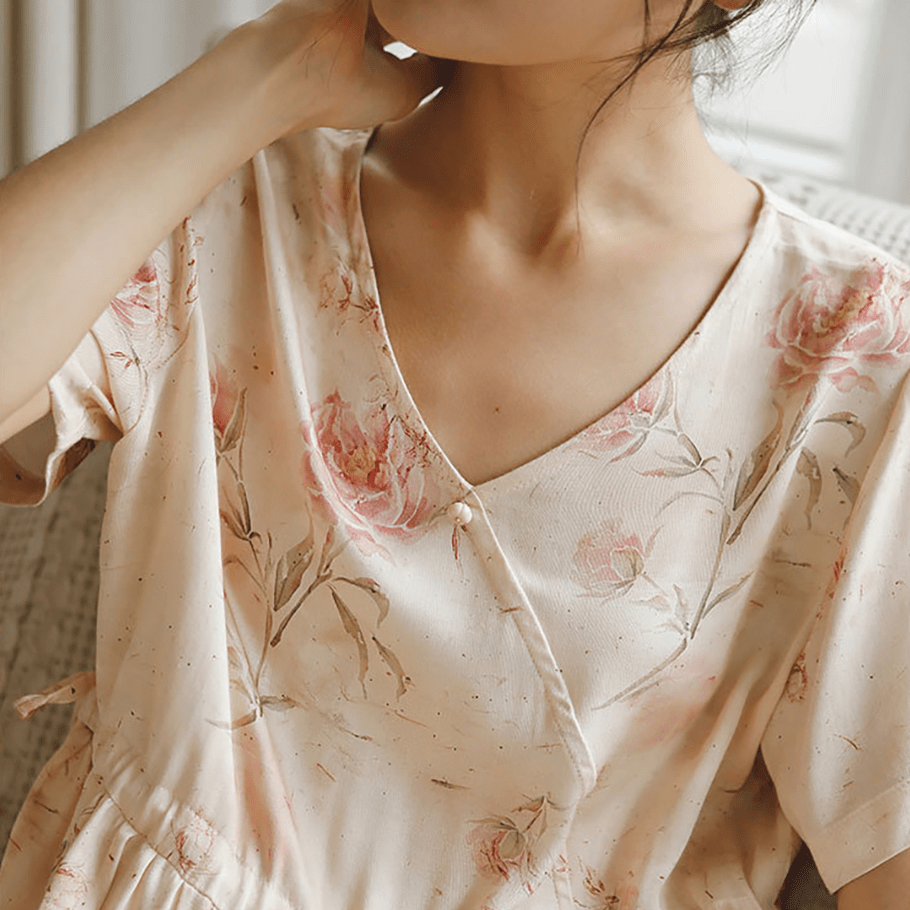 Blossom Veil Sleep Dress - Momang Studio