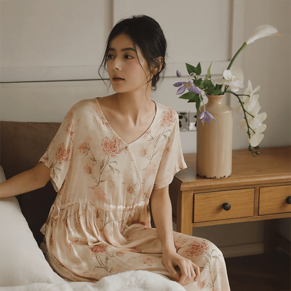 Blossom Veil Sleep Dress - Momang Studio