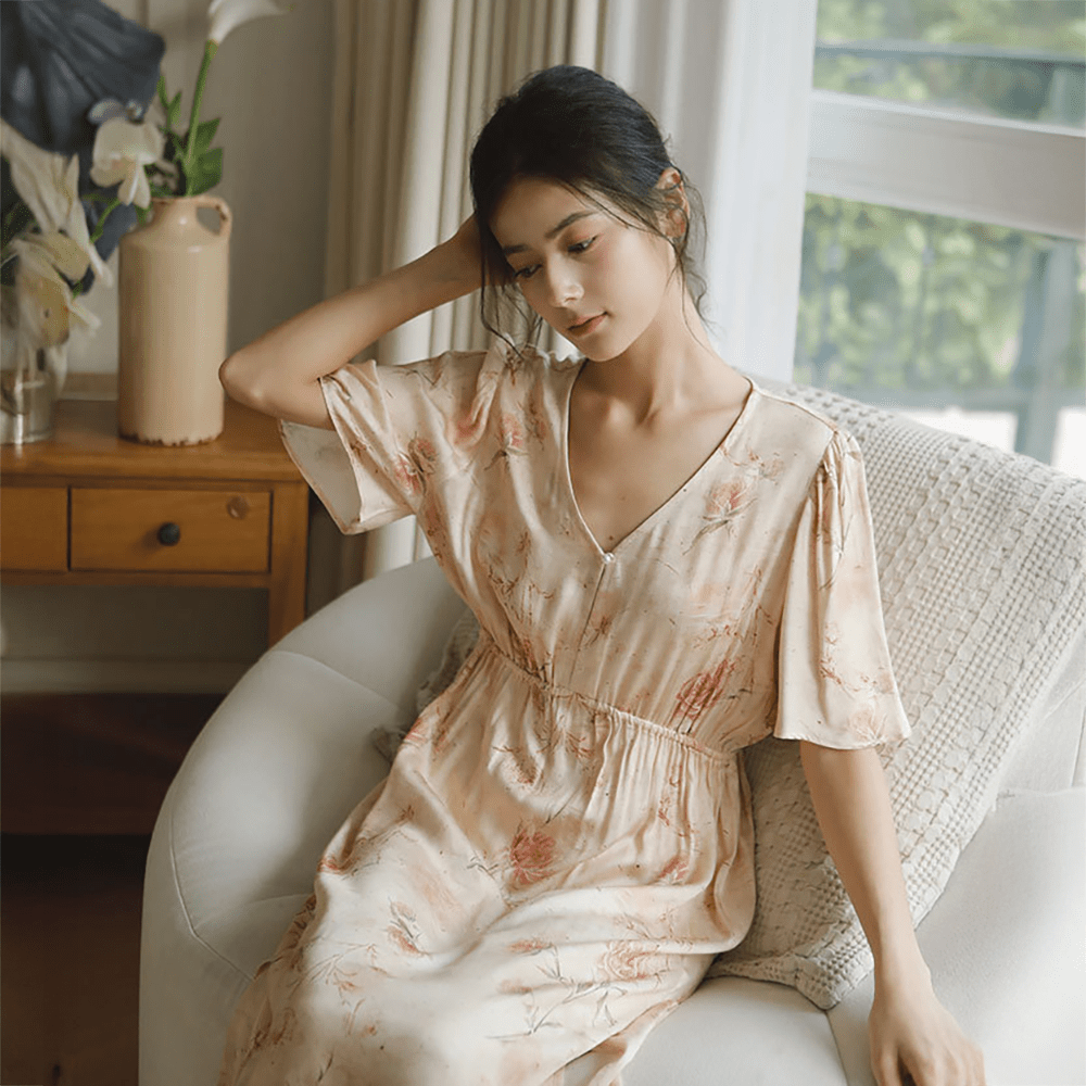 Blossom Veil Sleep Dress - Momang Studio
