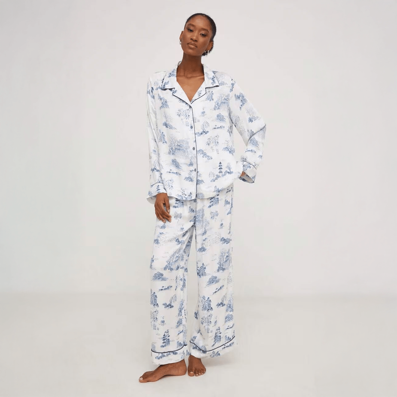 Blue Willow Pajama Set - Momang Studio