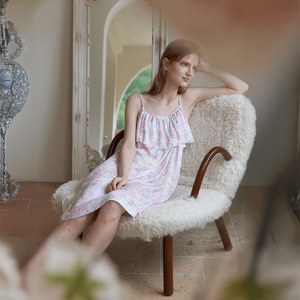 Dewy Petals Sleep Dress - Momang Studio