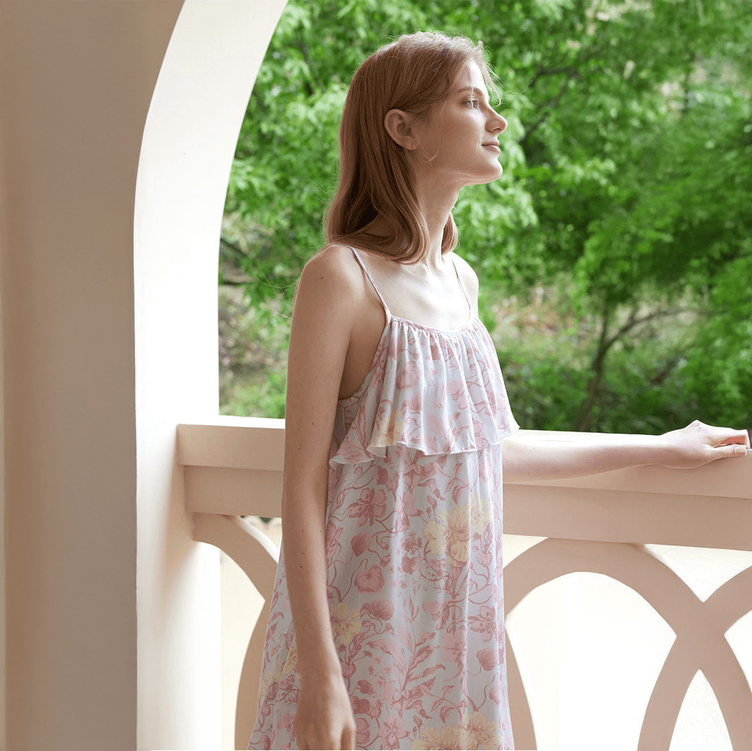 Dewy Petals Sleep Dress - Momang Studio