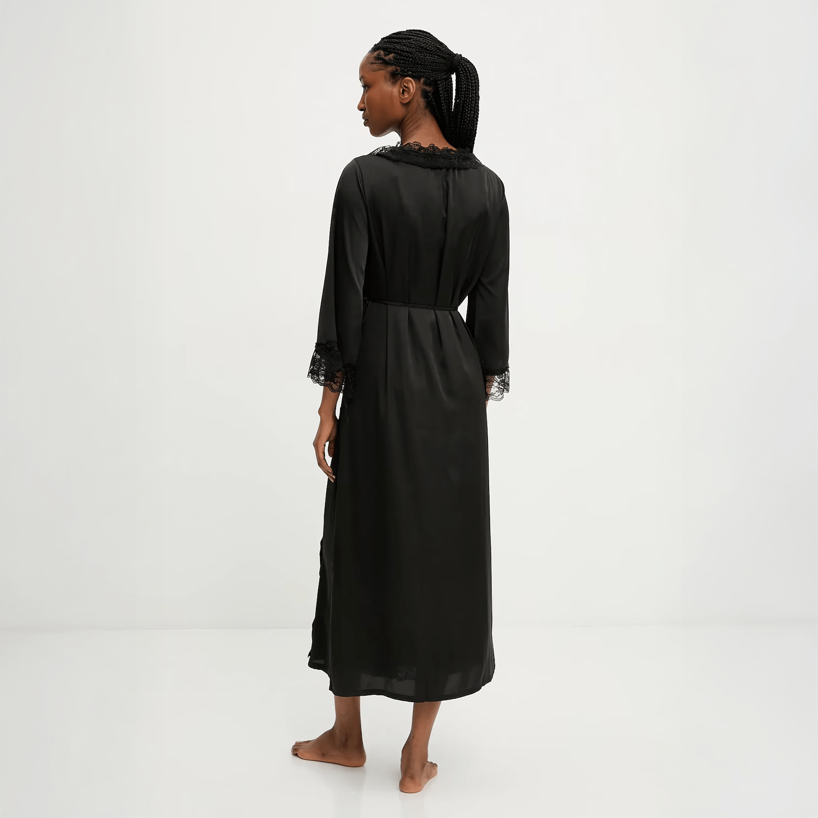 Midnight Noir Nightgown Set - Momang Studio