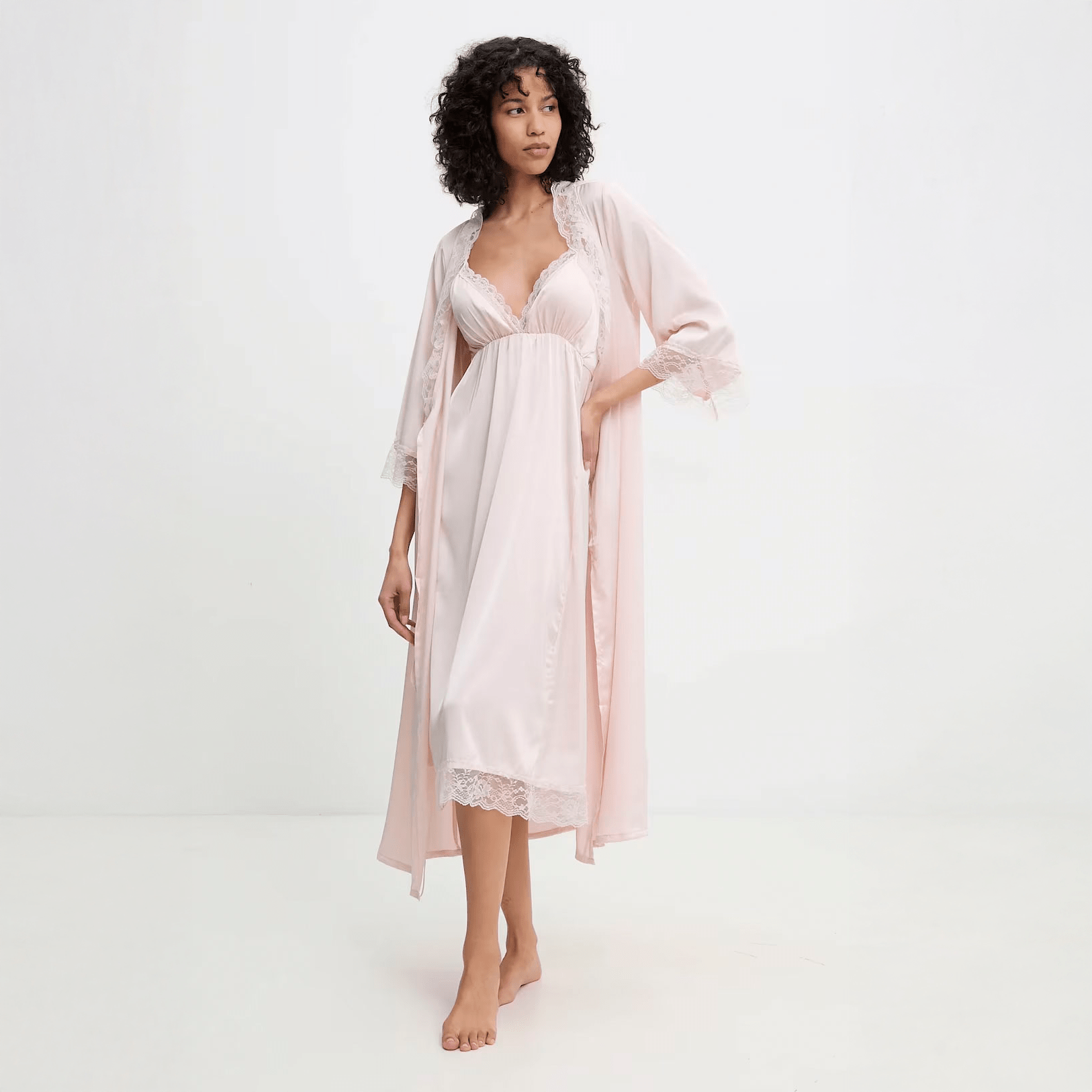 Moonlit Blush Nightgown Set - Momang Studio